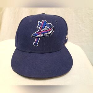 New Era Blue Wahoos Game Hat Sz 7-1/8